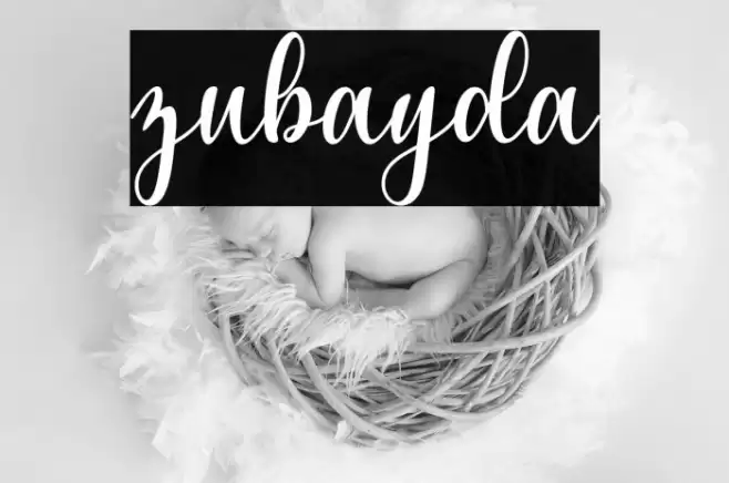 zubayda Font examples