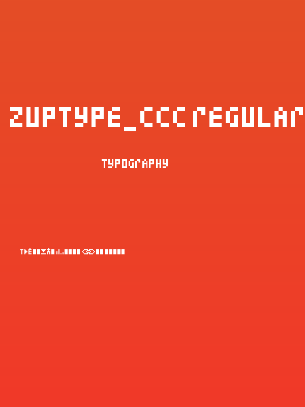 zuptype_ccc Regular Poster