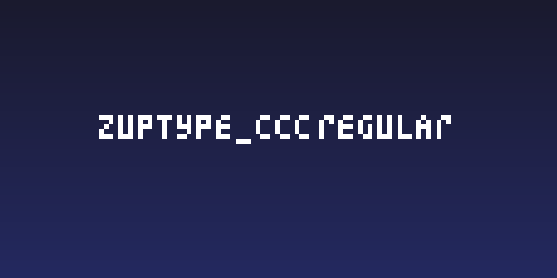 zuptype_ccc Regular Social Header