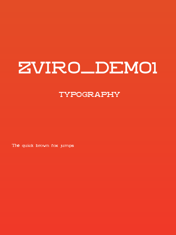 ZVIRO_DEMO1 Poster