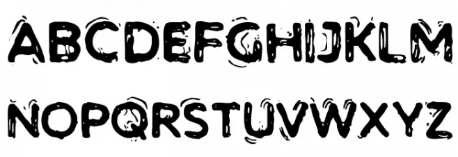 Zwaruman-Vho Schriftart Groß