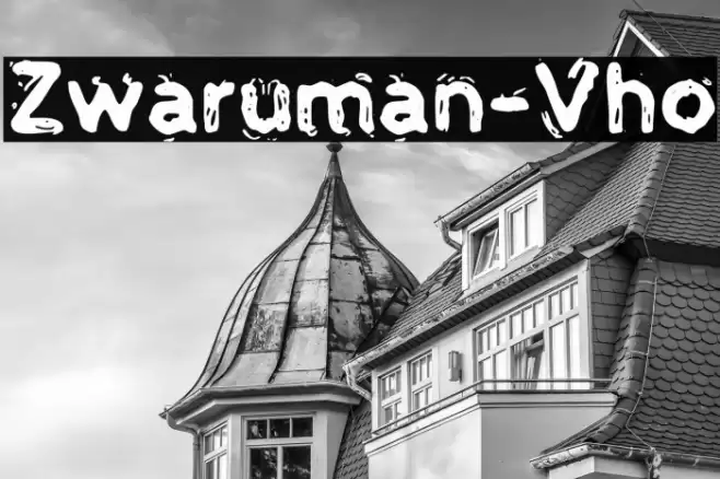 Zwaruman-Vho Font examples