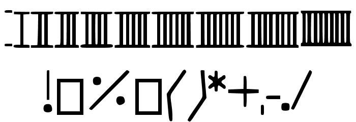 Zwerge Font OTHER CHARS