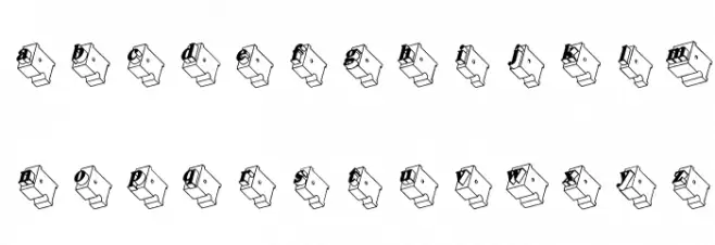 Zwiebelfisch خط أحرف صغيرة