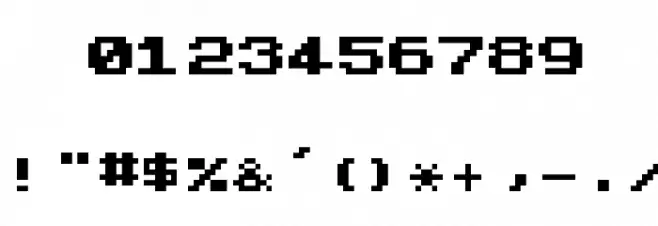 ZX Spectrum-7 Bold Font OTHER CHARS