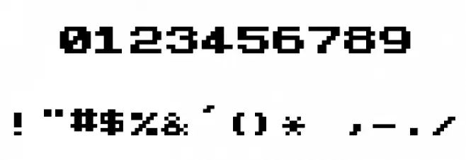 ZX Spectrum 7 Bold Font OTHER CHARS