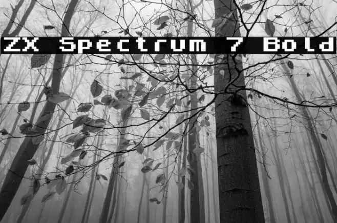 ZX Spectrum 7 Bold Font examples
