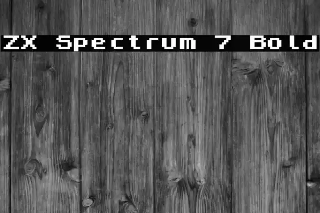 ZX Spectrum 7 Bold Font examples