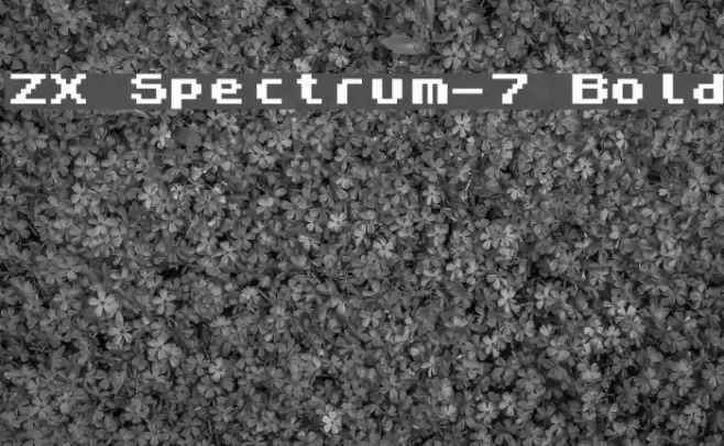 ZX Spectrum-7 Bold Font examples