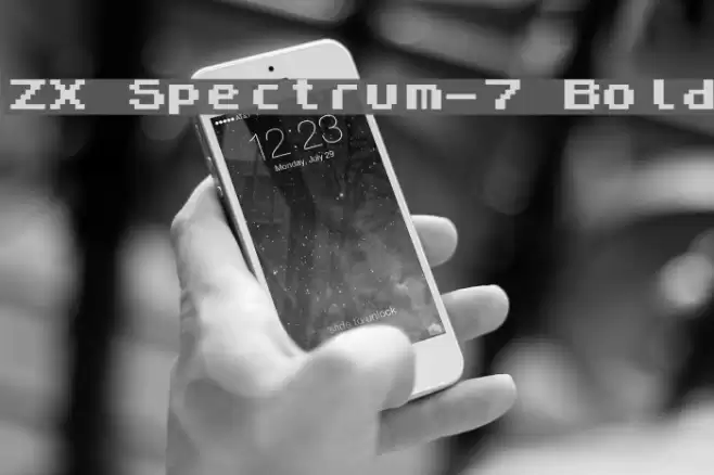 ZX Spectrum-7 Bold Font examples