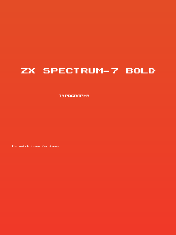 ZX Spectrum-7 Bold Poster