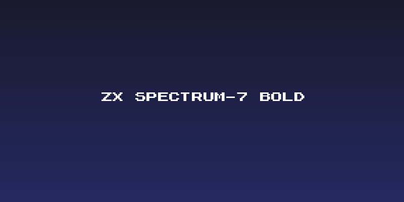 ZX Spectrum-7 Bold Social Header