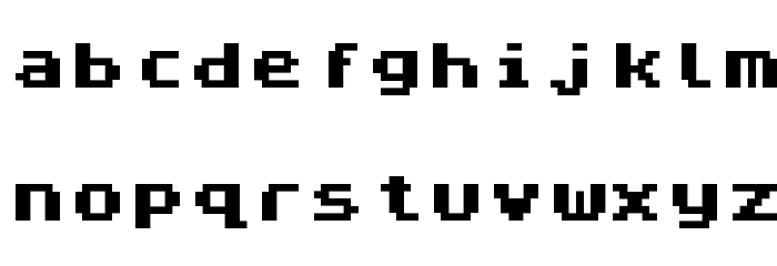 ZX Spectrum-7 Bold Font LOWERCASE