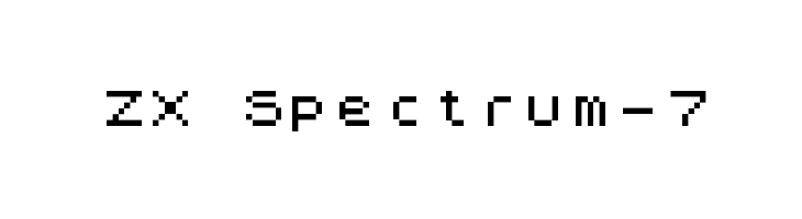 ZX Spectrum-7  Descarca Fonturi Gratis