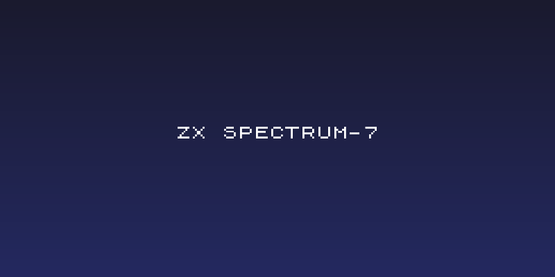 ZX Spectrum-7 Social Header