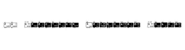 ZX-Spectrum Keyboard Solid  免费字体下载