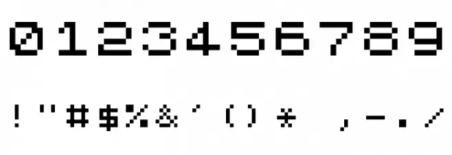 ZX Spectrum Regular Font OTHER CHARS