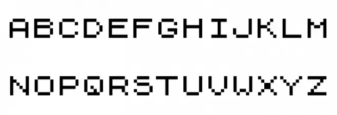 ZX Spectrum Regular Schriftart Groß