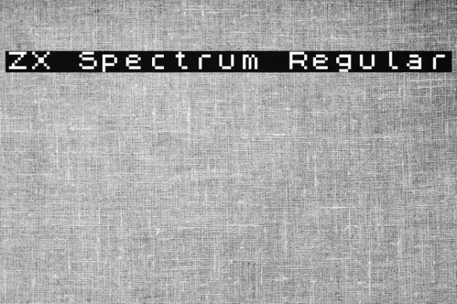 ZX Spectrum Regular Font examples