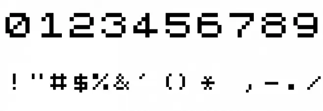 ZX Spectrum Font Alte caractere