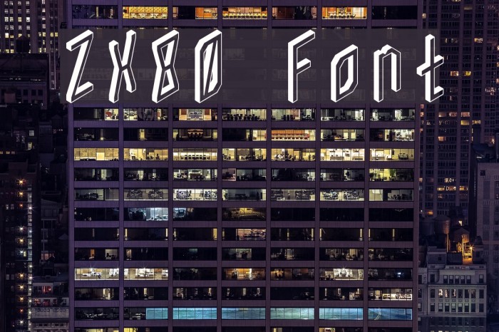 ZX80 Font examples