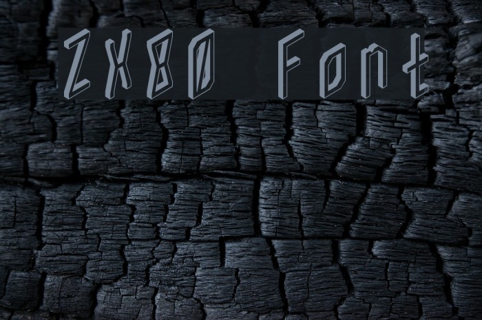 ZX80 Font examples