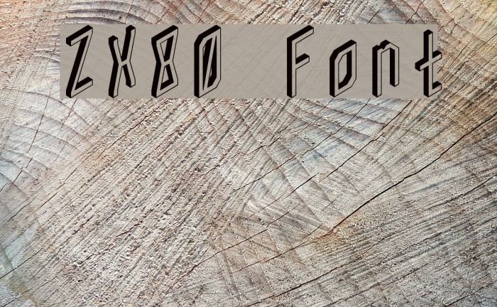 ZX80 Font examples