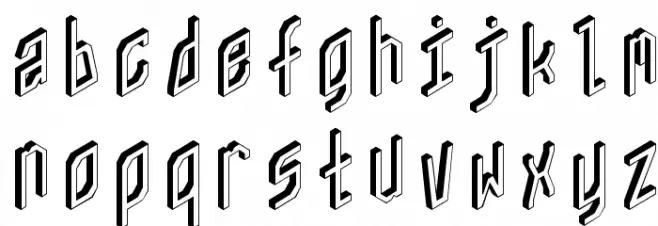 ZX80 Font LOWERCASE