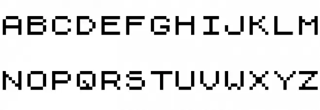 ZX81 Schriftart Groß
