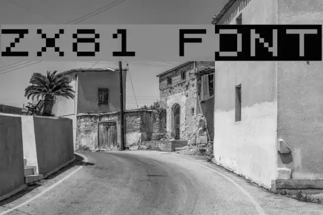 ZX81 Font examples