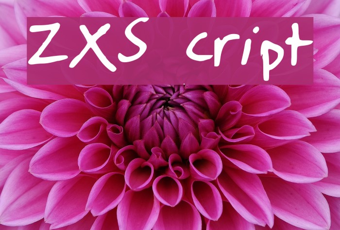 ZXScript Font examples