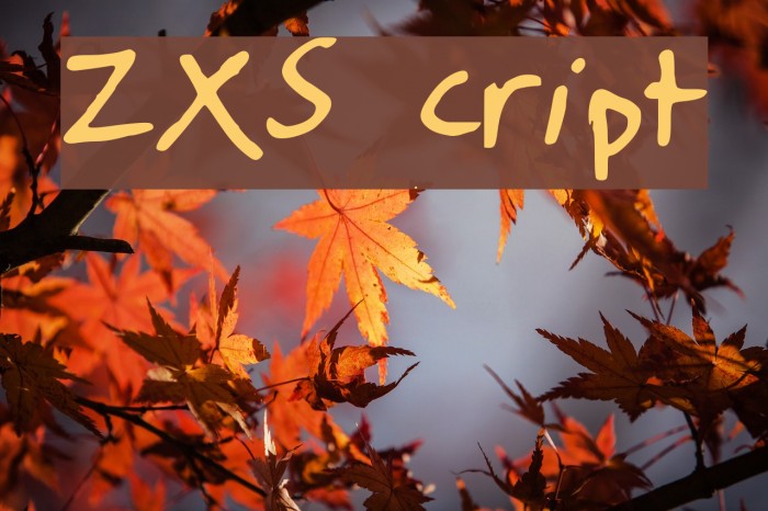 ZXScript Font examples