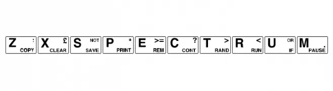 ZXSpectrum  フリーフォントのダウンロード