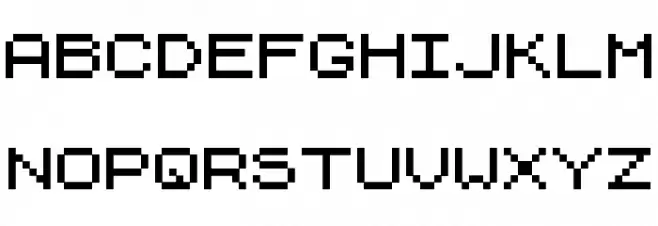 ZXpix フォント 大文字
