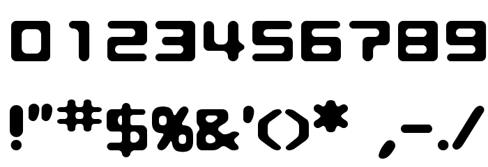 zxr Font OTHER CHARS