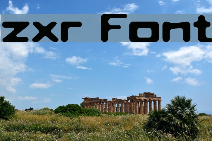 zxr Font examples