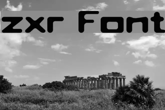 zxr Font examples