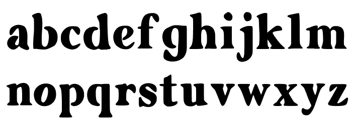 Zyain Medium Font LOWERCASE