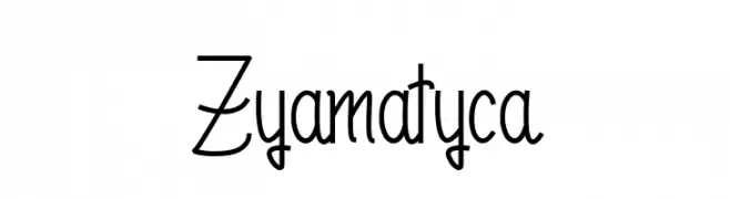 Zyamatyca  フリーフォントのダウンロード