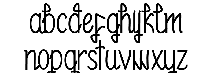 Zyamatyca Font LOWERCASE