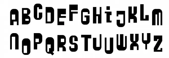 ZyberBob Schriftart Groß