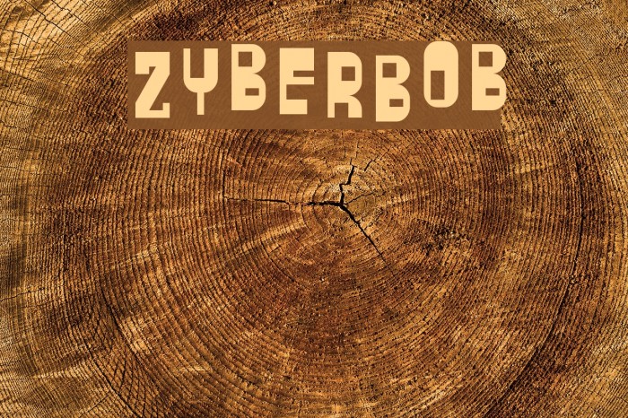 ZyberBob Font examples