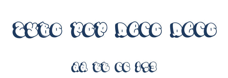 Zybo Pop Deco Deco Font Preview