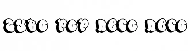 Zybo Pop Deco Deco  नि: शुल्क फ़ॉन्ट्स डाउनलोड