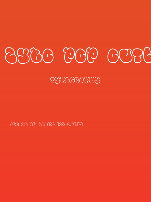 Zybo Pop Outline Outline Poster