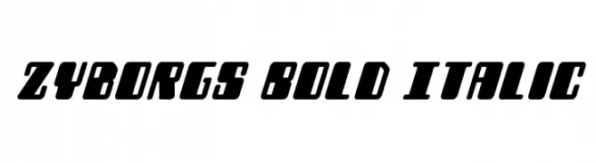 Zyborgs Bold Italic 