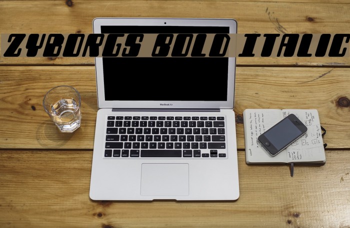 Zyborgs Bold Italic Example 3