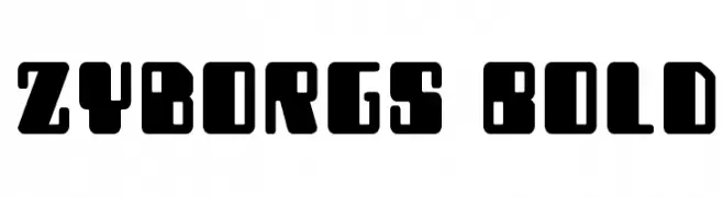 Zyborgs Bold  Fuentes Gratis Descargar