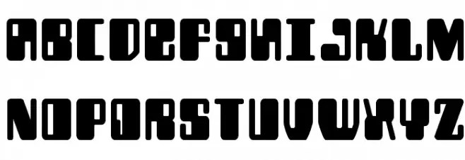 Zyborgs Bold Schriftart Groß