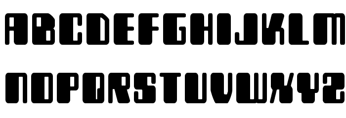 Zyborgs Bold Font LOWERCASE